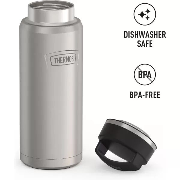 ICON SERIES BY THERMOS Stainless Steel Water Bottle with Screw Top Lid 40 Ounce Glacier40 Ounce Matte Stainless Steel