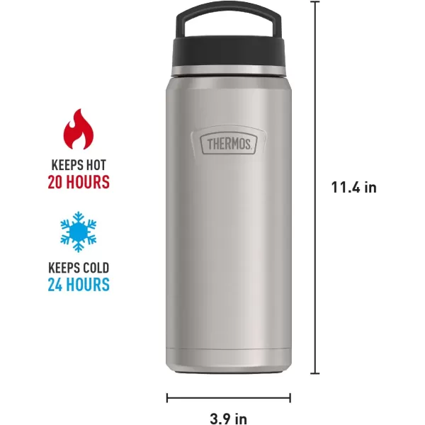 ICON SERIES BY THERMOS Stainless Steel Water Bottle with Screw Top Lid 40 Ounce Glacier40 Ounce Matte Stainless Steel