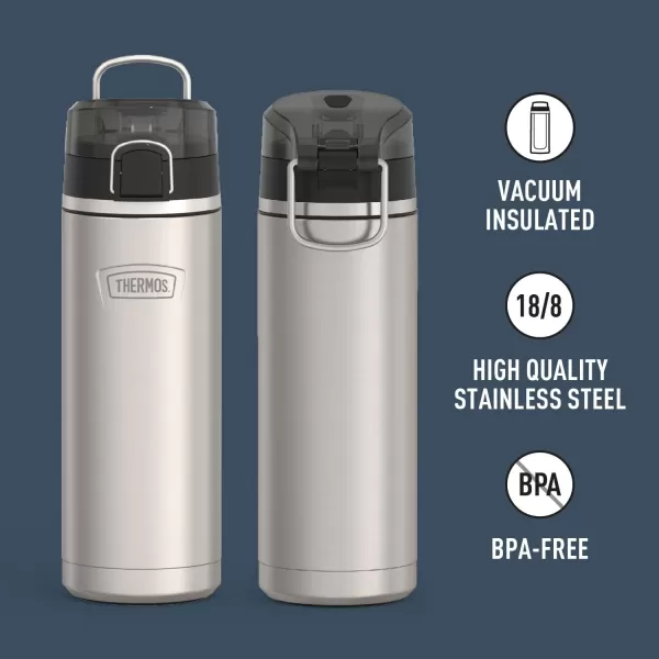 ICON SERIES BY THERMOS Stainless Steel Water Bottle with Spout 24 Ounce Sunset PinkMatte Stainless Steel 24 Ounce Bottle