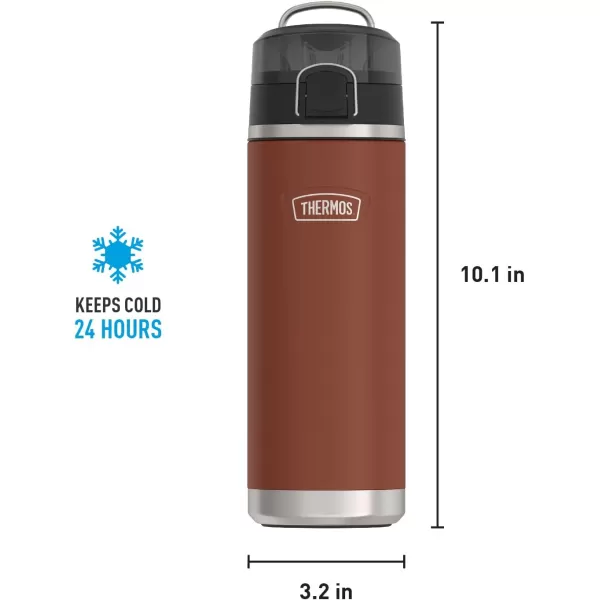 ICON SERIES BY THERMOS Stainless Steel Water Bottle with Spout 24 Ounce Sunset PinkSaddle 24 Ounce Bottle