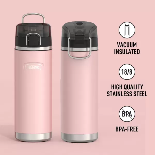 ICON SERIES BY THERMOS Stainless Steel Water Bottle with Spout 24 Ounce Sunset PinkSunset Pink 24 Ounce Bottle