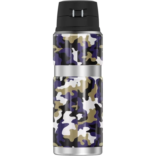 JAMES MADISON UNIVERSITY Official Collection THERMOS STAINLESS KING Stainless Steel Drink Bottle Vacuum insulated amp Double Wall 24ozCamo