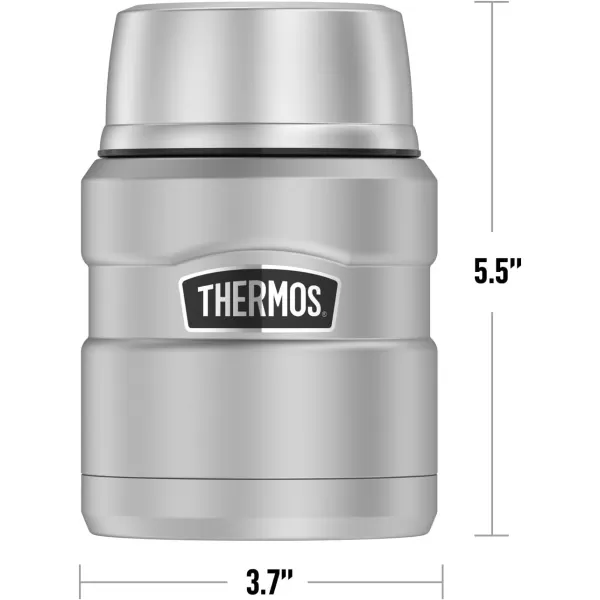 Jurassic Park Red TRex Pattern Logo THERMOS STAINLESS KING Stainless Steel Food Jar with Folding Spoon Vacuum insulated amp Double Wall 16ozJurassic Park Red TRex Pattern Logo THERMOS STAINLESS KING Stainless Steel Food Jar with Folding Spoon Vacuum insulated amp Double Wall 16oz