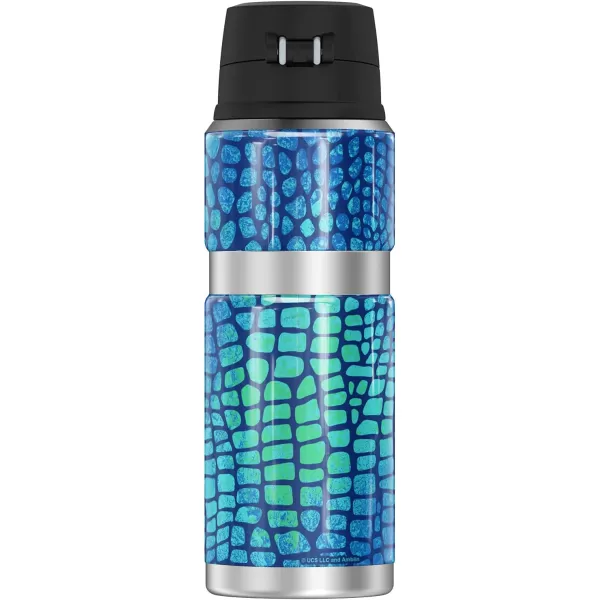 Jurassic World Neon Blue Scales THERMOS STAINLESS KING Stainless Steel Drink Bottle Vacuum insulated amp Double Wall 24oz24 oz Bottle NEON BLUE SCALES