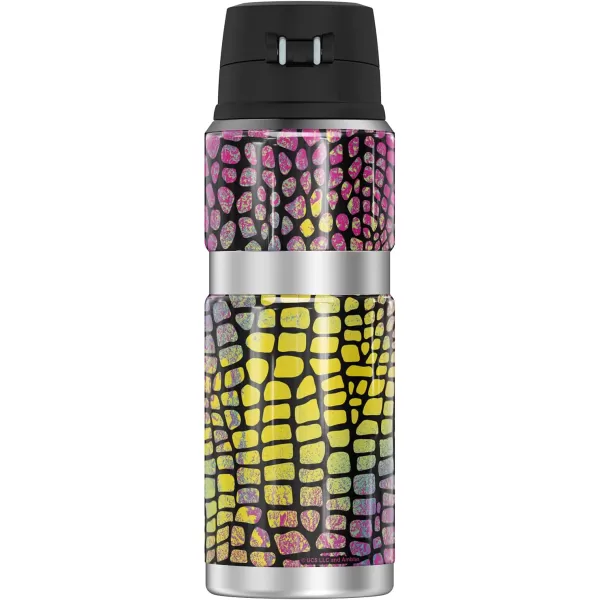 Jurassic World Neon Blue Scales THERMOS STAINLESS KING Stainless Steel Drink Bottle Vacuum insulated amp Double Wall 24oz24 oz Bottle NEON CMYK SCALES