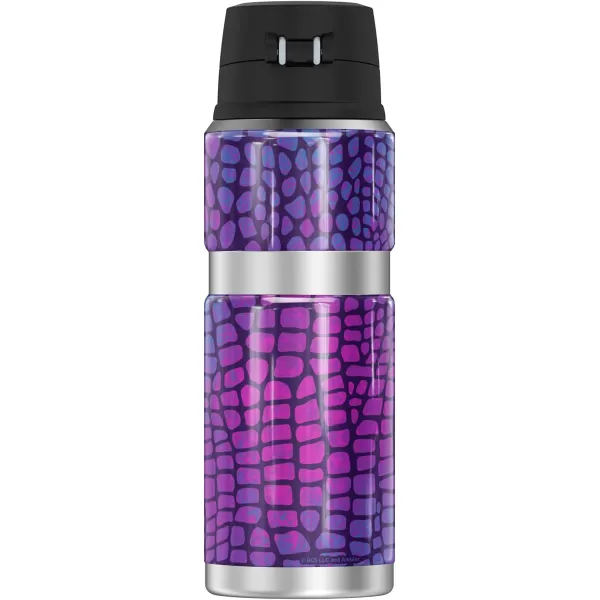 Jurassic World Neon Blue Scales THERMOS STAINLESS KING Stainless Steel Drink Bottle Vacuum insulated amp Double Wall 24oz24 oz Bottle NEON PURPLE SCALES