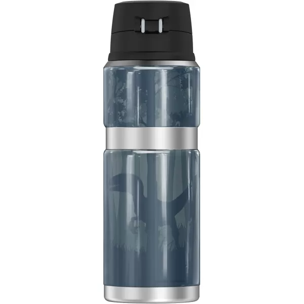 Jurassic World TRex Mountain Encounter THERMOS STAINLESS KING Stainless Steel Drink Bottle Vacuum insulated amp Double Wall 24oz24 oz Bottle RAPTOR COUNTRY