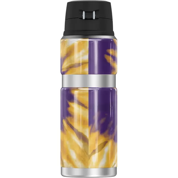 LSU Official Collection THERMOS STAINLESS KING Stainless Steel Drink Bottle Vacuum insulated amp Double Wall 24ozTIEDYE