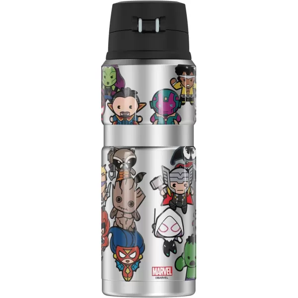 MARVEL  SpiderMan Spidey Kawaii THERMOS STAINLESS KING Stainless Steel Drink Bottle Vacuum insulated amp Double Wall 24oz24 oz Bottle Marvel Heroes