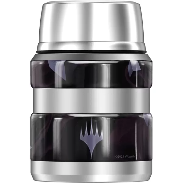 Magic The Gathering Green Mana Stylized THERMOS STAINLESS KING Stainless Steel Food Jar with Folding Spoon Vacuum insulated amp Double Wall 16oz16 oz Food Jar BLACK MANA STYLIZED