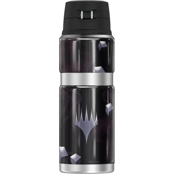 Magic The Gathering White Mana Stylized THERMOS STAINLESS KING Stainless Steel Drink Bottle Vacuum insulated amp Double Wall 24oz24 oz Bottle BLACK MANA STYLIZED