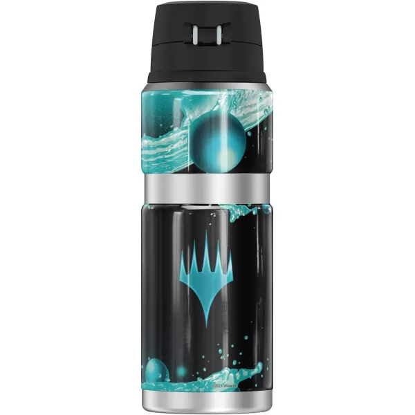 Magic The Gathering White Mana Stylized THERMOS STAINLESS KING Stainless Steel Drink Bottle Vacuum insulated amp Double Wall 24oz24 oz Bottle BLUE MANA STYLIZED