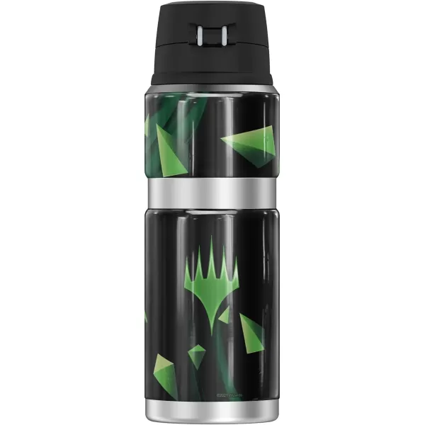 Magic The Gathering White Mana Stylized THERMOS STAINLESS KING Stainless Steel Drink Bottle Vacuum insulated amp Double Wall 24oz24 oz Bottle GREEN MANA STYLIZED