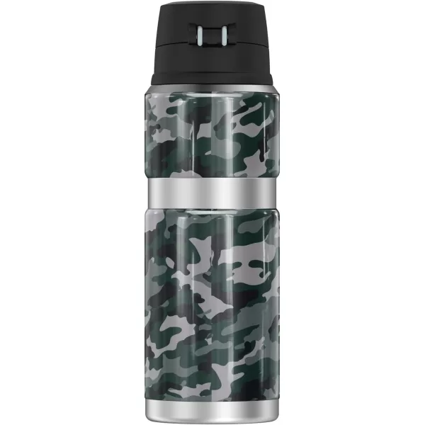 Michigan State University Collection THERMOS STAINLESS KING Stainless Steel Drink Bottle Vacuum insulated amp Double Wall 24ozCamo