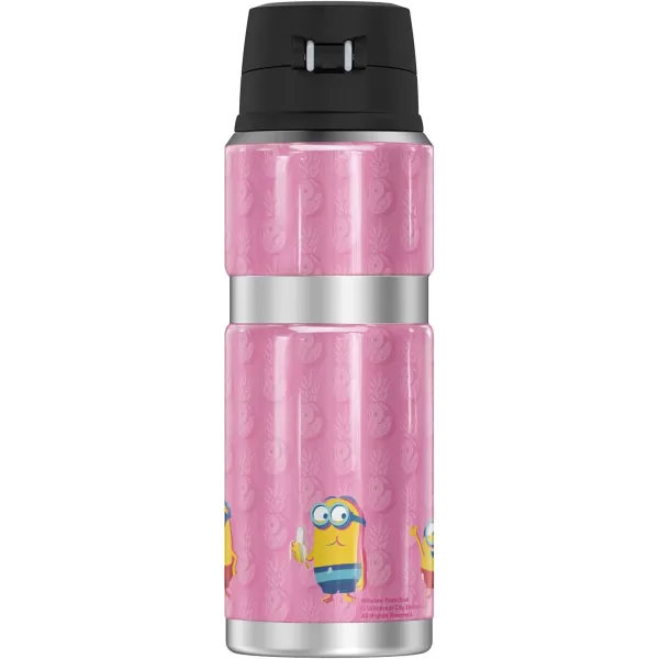 Minions Beach Bum Bob THERMOS STAINLESS KING Stainless Steel Drink Bottle Vacuum insulated amp Double Wall 24oz24 oz Bottle BEACH BUM CLUB