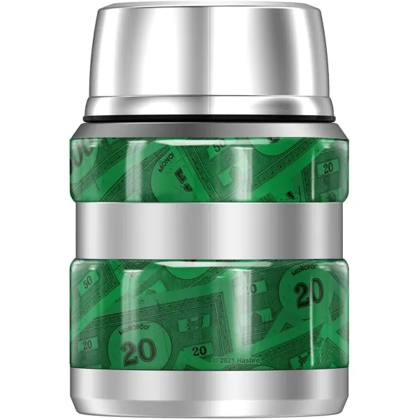 Monopoly Money THERMOS STAINLESS KING Stainless Steel Food Jar with Folding Spoon Vacuum insulated amp Double Wall 16ozMonopoly Money THERMOS STAINLESS KING Stainless Steel Food Jar with Folding Spoon Vacuum insulated amp Double Wall 16oz