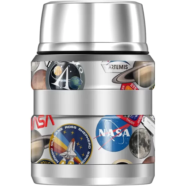 Nasa Nasa Misc Stickers THERMOS STAINLESS KING Stainless Steel Food Jar with Folding Spoon Vacuum insulated amp Double Wall 16ozNasa Nasa Misc Stickers THERMOS STAINLESS KING Stainless Steel Food Jar with Folding Spoon Vacuum insulated amp Double Wall 16oz