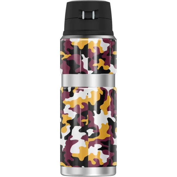 SYRACUSE UNIVERSITY OFFICIAL Camo THERMOS STAINLESS KING Stainless Steel Drink Bottle Vacuum insulated ampamp Double Wall 24ozARIZONA STATE UNIVERSITY