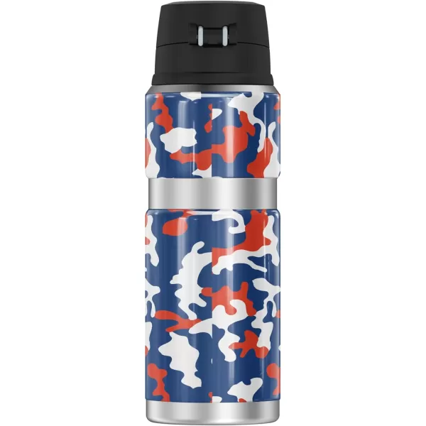 SYRACUSE UNIVERSITY OFFICIAL Camo THERMOS STAINLESS KING Stainless Steel Drink Bottle Vacuum insulated ampamp Double Wall 24ozBOISE STATE UNIVERSITY