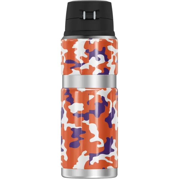 SYRACUSE UNIVERSITY OFFICIAL Camo THERMOS STAINLESS KING Stainless Steel Drink Bottle Vacuum insulated ampamp Double Wall 24ozCLEMSON UNIVERSITY