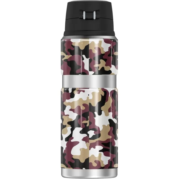 SYRACUSE UNIVERSITY OFFICIAL Camo THERMOS STAINLESS KING Stainless Steel Drink Bottle Vacuum insulated ampamp Double Wall 24ozFLORIDA STATE UNIVERSITY