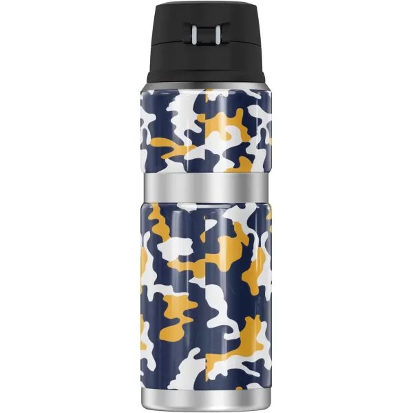 SYRACUSE UNIVERSITY OFFICIAL Camo THERMOS STAINLESS KING Stainless Steel Drink Bottle Vacuum insulated ampamp Double Wall 24ozMARQUETTE UNIVERSITY