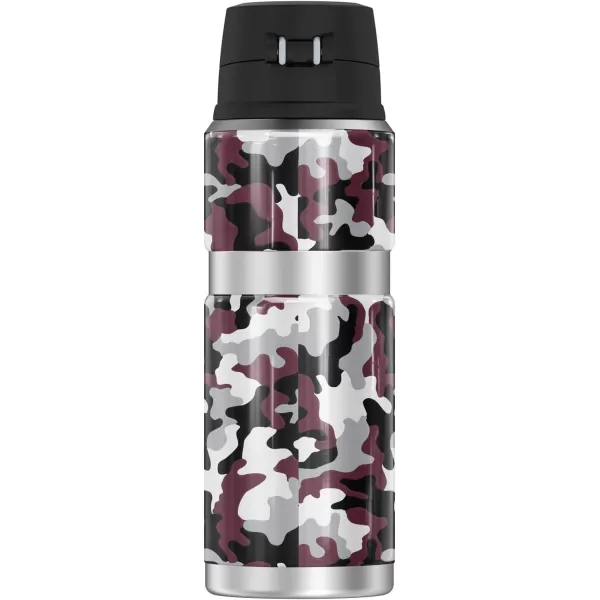 SYRACUSE UNIVERSITY OFFICIAL Camo THERMOS STAINLESS KING Stainless Steel Drink Bottle Vacuum insulated ampamp Double Wall 24ozMISSISSIPPI STATE UNIVERSITY