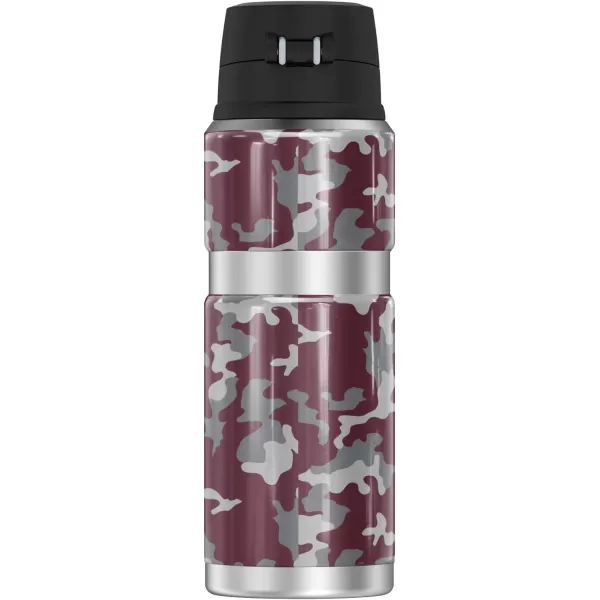 SYRACUSE UNIVERSITY OFFICIAL Camo THERMOS STAINLESS KING Stainless Steel Drink Bottle Vacuum insulated ampamp Double Wall 24ozMISSOURI STATE UNIVERSITY