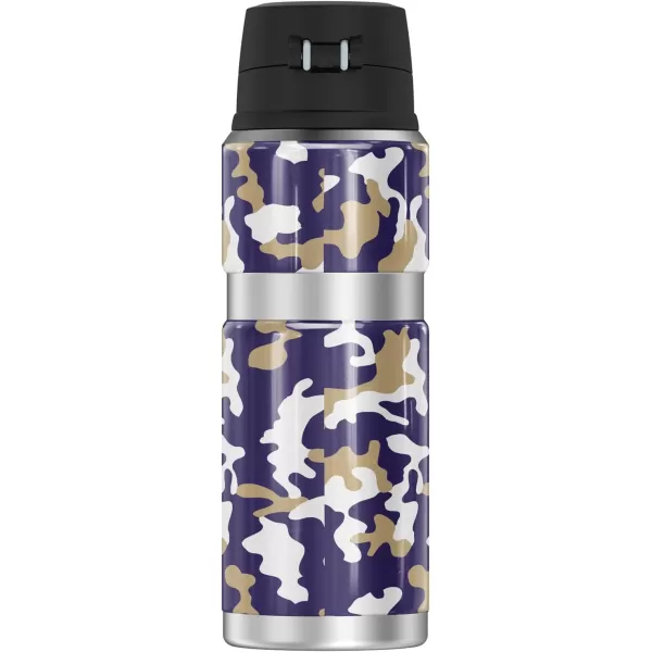 SYRACUSE UNIVERSITY OFFICIAL Camo THERMOS STAINLESS KING Stainless Steel Drink Bottle Vacuum insulated ampamp Double Wall 24ozUNIVERSITY OF WASHINGTON