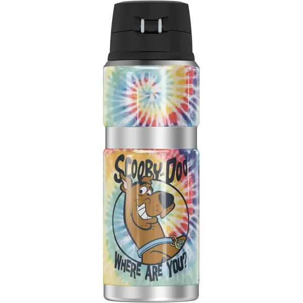 ScoobyDoo Tie Dye THERMOS STAINLESS KING Stainless Steel Drink Bottle Vacuum insulated amp Double Wall 24oz24 oz Bottle TIE DYE