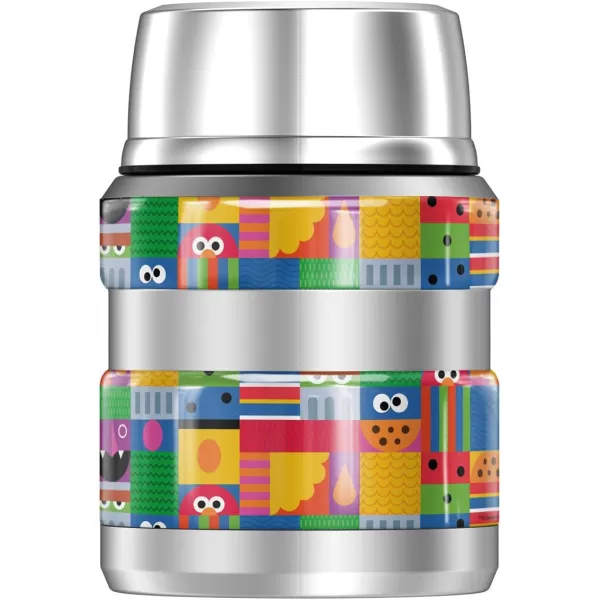 Sesame Street Abstract Art Blocks THERMOS STAINLESS KING Stainless Steel Food Jar with Folding Spoon Vacuum insulated amp Double Wall 16ozSesame Street Abstract Art Blocks THERMOS STAINLESS KING Stainless Steel Food Jar with Folding Spoon Vacuum insulated amp Double Wall 16oz