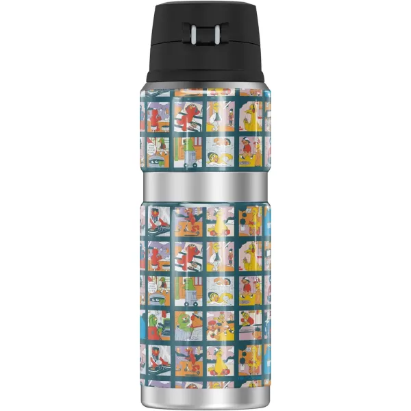 Sesame Street Character Envrionment Squares THERMOS STAINLESS KING Stainless Steel Drink Bottle Vacuum insulated amp Double Wall 24ozSesame Street Character Envrionment Squares THERMOS STAINLESS KING Stainless Steel Drink Bottle Vacuum insulated amp Double Wall 24oz