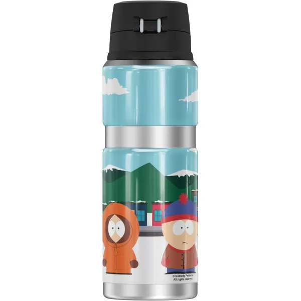 South Park South Park Sketched THERMOS STAINLESS KING Stainless Steel Drink Bottle Vacuum insulated amp Double Wall 24oz24 oz Bottle CARTMAN STAN KYLE KENNY TOWN POSE