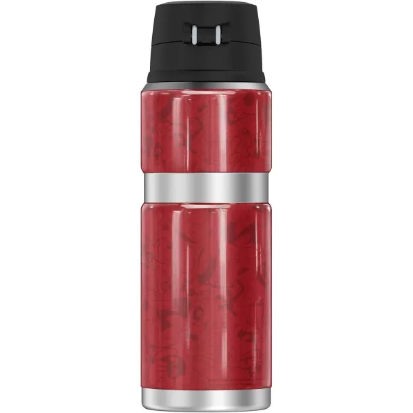 Space Jam A New Legacy Metallic Bugs THERMOS STAINLESS KING Stainless Steel Drink Bottle Vacuum insulated amp Double Wall 24oz24 oz Bottle DAFFY