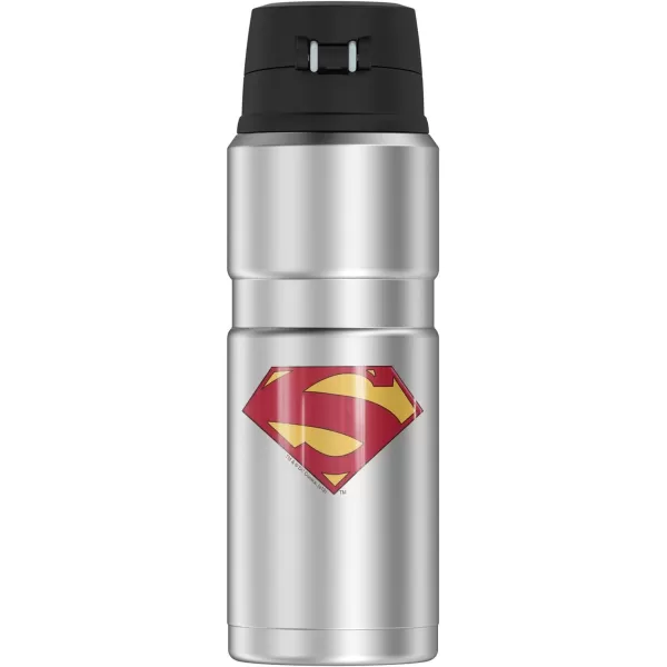 Superman Classic Logo Shield THERMOS STAINLESS KING Stainless Steel Drink Bottle Vacuum insulated amp Double Wall 24oz24 oz Bottle 52 Shield Logo