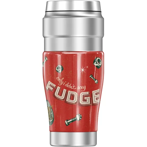 THERMOS A Christmas Story Oh Fudge STAINLESS KING Stainless Steel Travel Tumbler Vacuum insulated amp Double Wall 16ozTHERMOS A Christmas Story Oh Fudge STAINLESS KING Stainless Steel Travel Tumbler Vacuum insulated amp Double Wall 16oz