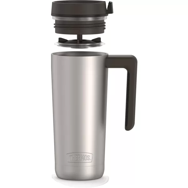 THERMOS ALTA SERIES Stainless Steel Mug 18 Ounce Matte SteelEspresso BlackMatte Black