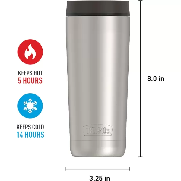 THERMOS ALTA SERIES Stainless Steel Tumbler 18 Ounce Espresso BlackMatte Steel