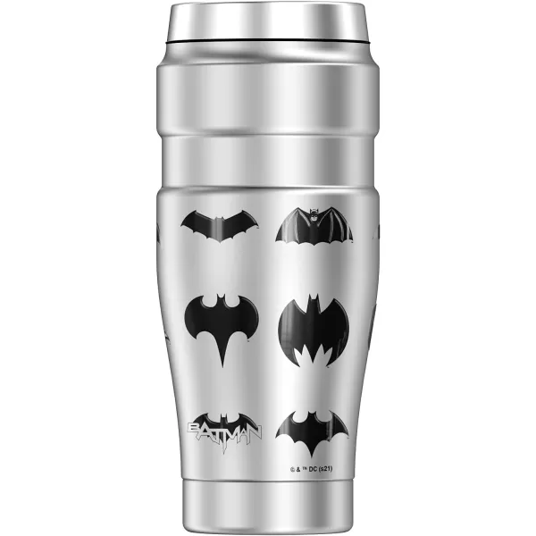 THERMOS Batman Batman Logos STAINLESS KING Stainless Steel Travel Tumbler Vacuum insulated amp Double Wall 16ozTHERMOS Batman Batman Logos STAINLESS KING Stainless Steel Travel Tumbler Vacuum insulated amp Double Wall 16oz