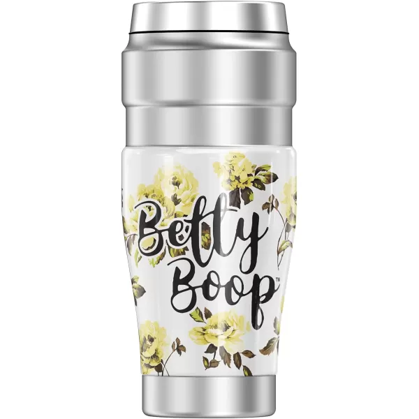 THERMOS Betty Boop Yellow Flowers STAINLESS KING Stainless Steel Travel Tumbler Vacuum insulated amp Double Wall 16ozTHERMOS Betty Boop Yellow Flowers STAINLESS KING Stainless Steel Travel Tumbler Vacuum insulated amp Double Wall 16oz