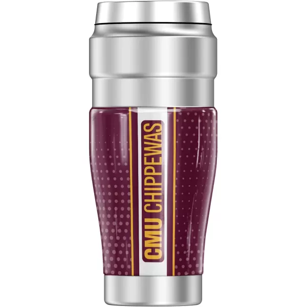 THERMOS Central Michigan University OFFICIAL Camo STAINLESS KING Stainless Steel Travel Tumbler Vacuum insulated amp Double Wall 16oz16 oz Tumbler RADIAL DOTS