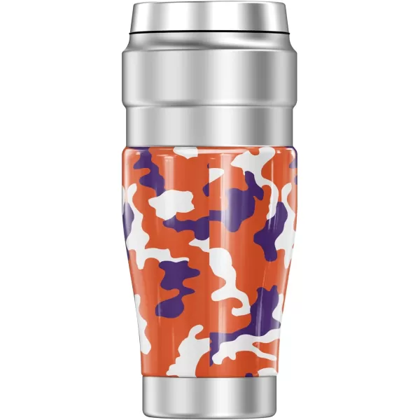 THERMOS Clemson University OFFICIAL Let Em Rip STAINLESS KING Stainless Steel Travel Tumbler Vacuum insulated amp Double Wall 16oz16 oz Tumbler Camo