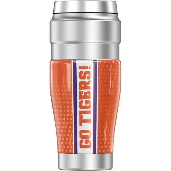 THERMOS Clemson University OFFICIAL Let Em Rip STAINLESS KING Stainless Steel Travel Tumbler Vacuum insulated amp Double Wall 16oz16 oz Tumbler LET EM RIP