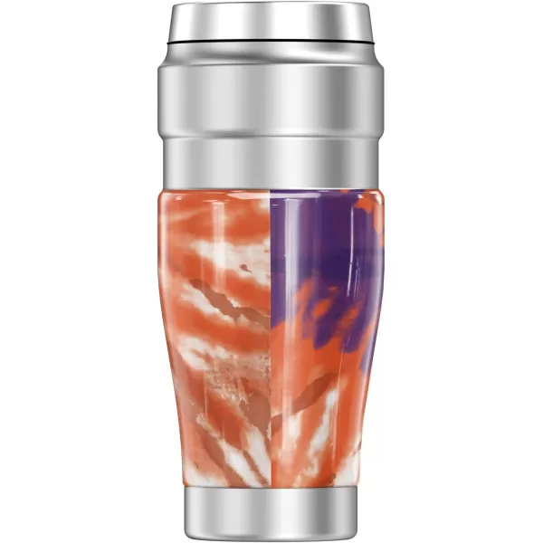 THERMOS Clemson University OFFICIAL Let Em Rip STAINLESS KING Stainless Steel Travel Tumbler Vacuum insulated amp Double Wall 16oz16 oz Tumbler TIEDYE