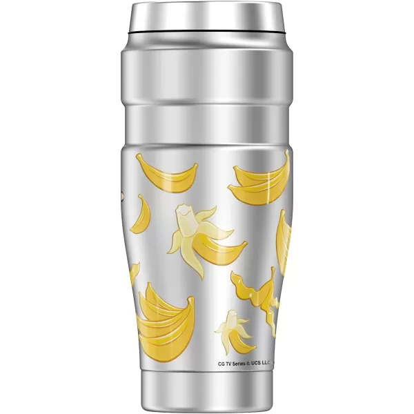 THERMOS Curious George Curious George Bananas STAINLESS KING Stainless Steel Travel Tumbler Vacuum insulated amp Double Wall 16ozTHERMOS Curious George Curious George Bananas STAINLESS KING Stainless Steel Travel Tumbler Vacuum insulated amp Double Wall 16oz