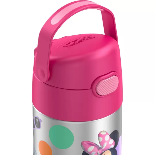 THERMOS FUNTAINER 12 Ounce Stainless Steel Vacuum Insulated Kids Straw Bottle Minnie MouseTHERMOS FUNTAINER 12 Ounce Stainless Steel Vacuum Insulated Kids Straw Bottle Minnie Mouse