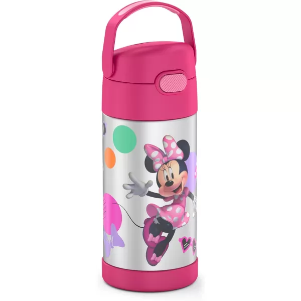 THERMOS FUNTAINER 12 Ounce Stainless Steel Vacuum Insulated Kids Straw Bottle Minnie MouseTHERMOS FUNTAINER 12 Ounce Stainless Steel Vacuum Insulated Kids Straw Bottle Minnie Mouse