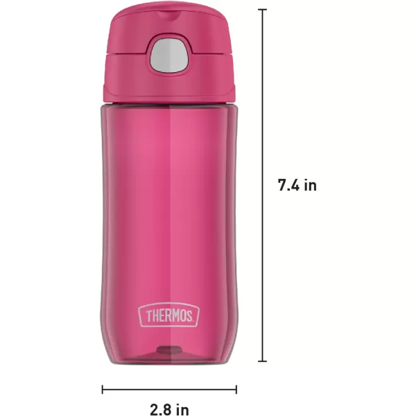 THERMOS FUNTAINER 16 Ounce Plastic Hydration Bottle with Spout RaspberryRaspberry