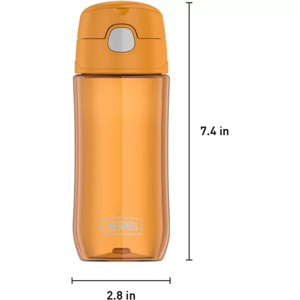 THERMOS FUNTAINER 16 Ounce Plastic Hydration Bottle with Spout RaspberryTangerine