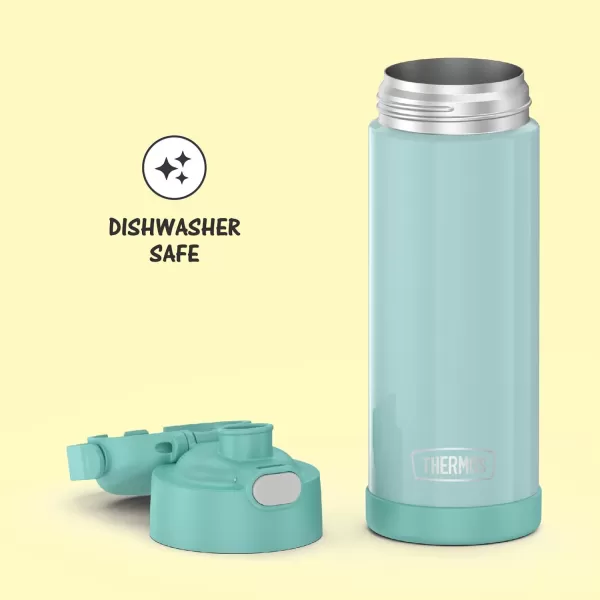 THERMOS FUNTAINER 16 Ounce Stainless Steel Vacuum Insulated Bottle with Wide Spout Lid Looney TunesMint Bottle